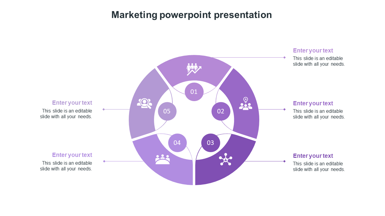 marketing powerpoint presentation-purple